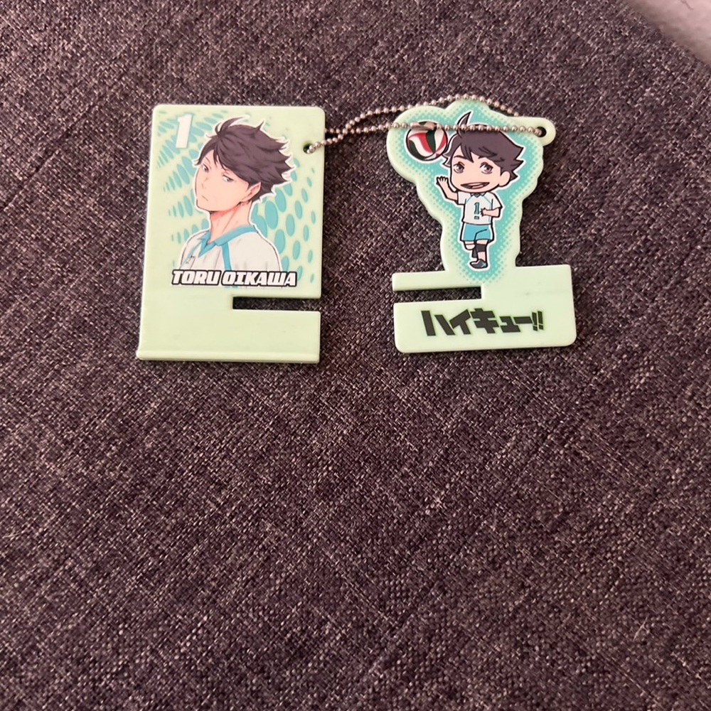 Haikyuu Toru Oikawa Keychain Set - Green